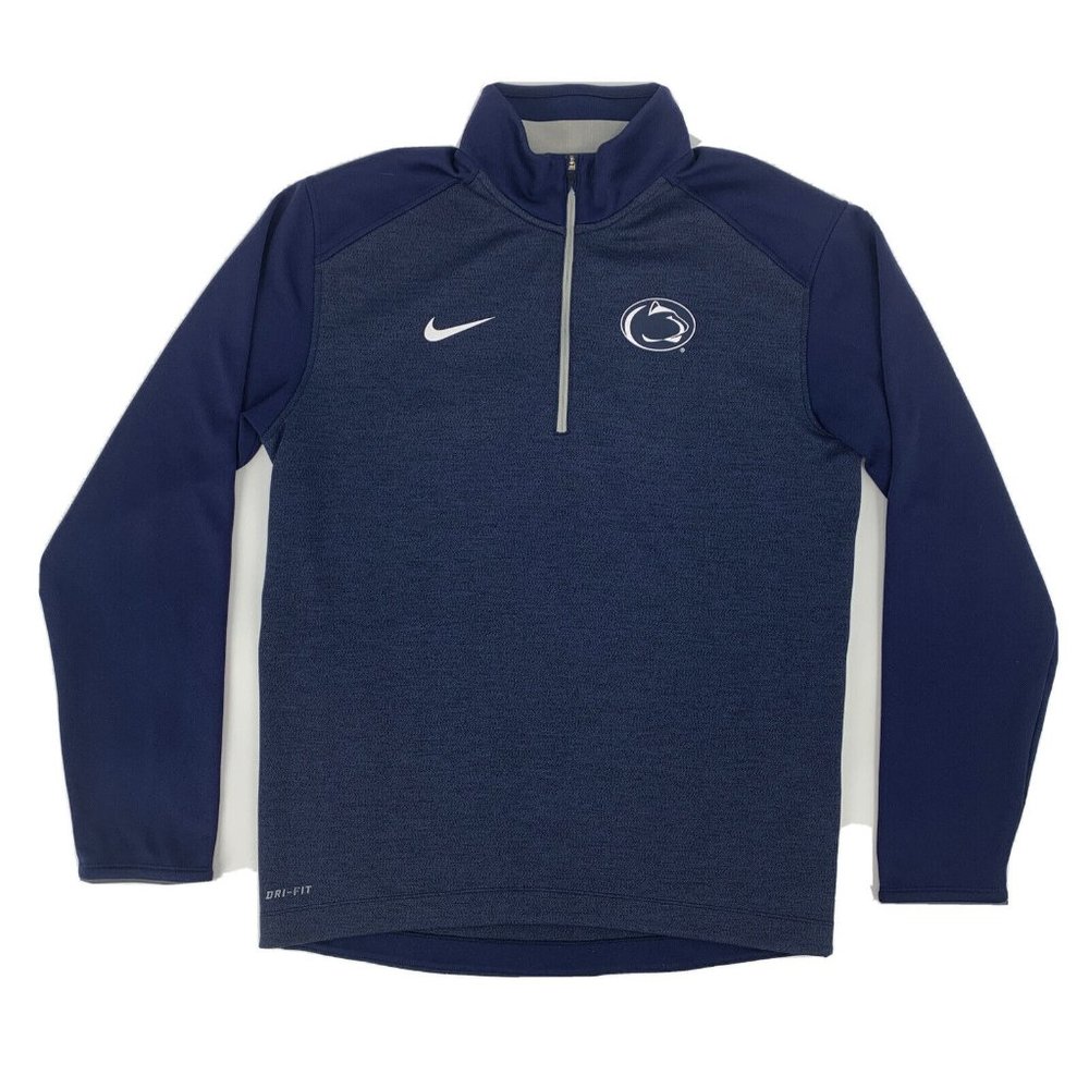 Men’s Nike Penn State Nittany Lions‎ 1/4 Zip Pullover Lightweight Jacket Blue S